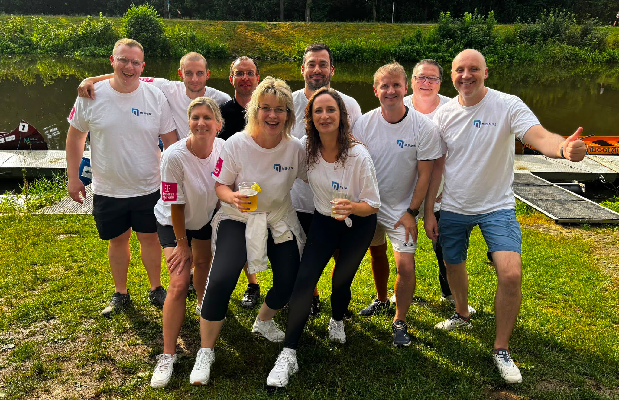 Medialine Team beim Open Water Cup 2026 in Leipzig