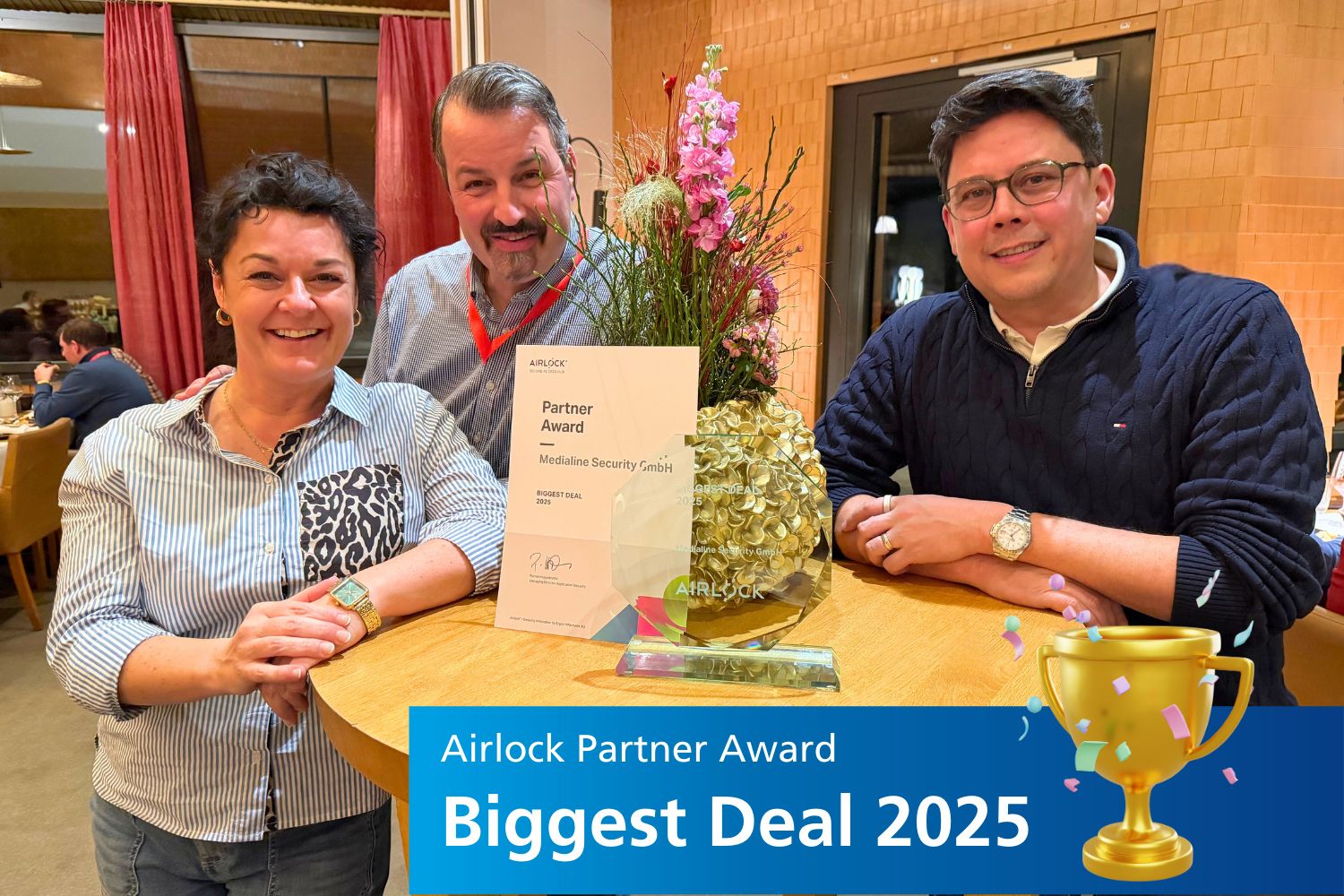 Medialine Security erhält „Biggest Deal 2025“-Partner-Award von Airlock