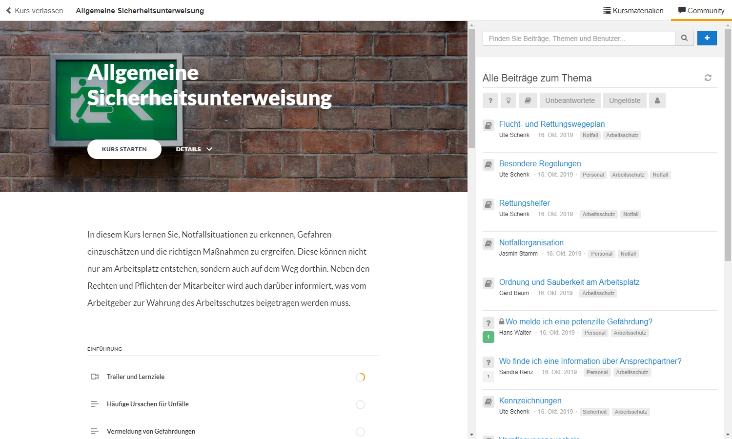 Lernen mit der Community