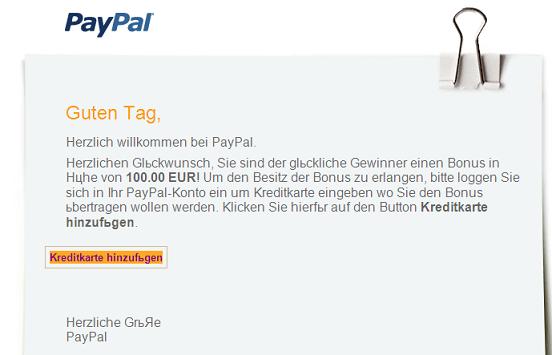 Phishing Mail Beispiel 4