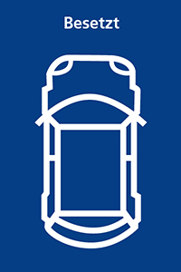 Parkplatzsensoren: Parkplatz belegt Parkplatzsensoren: Parkplatz belegt