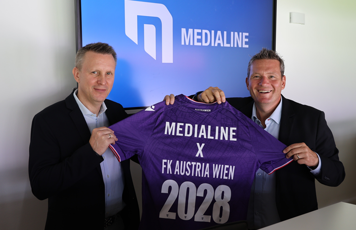Medialine ist Business Partner von Austria Wien