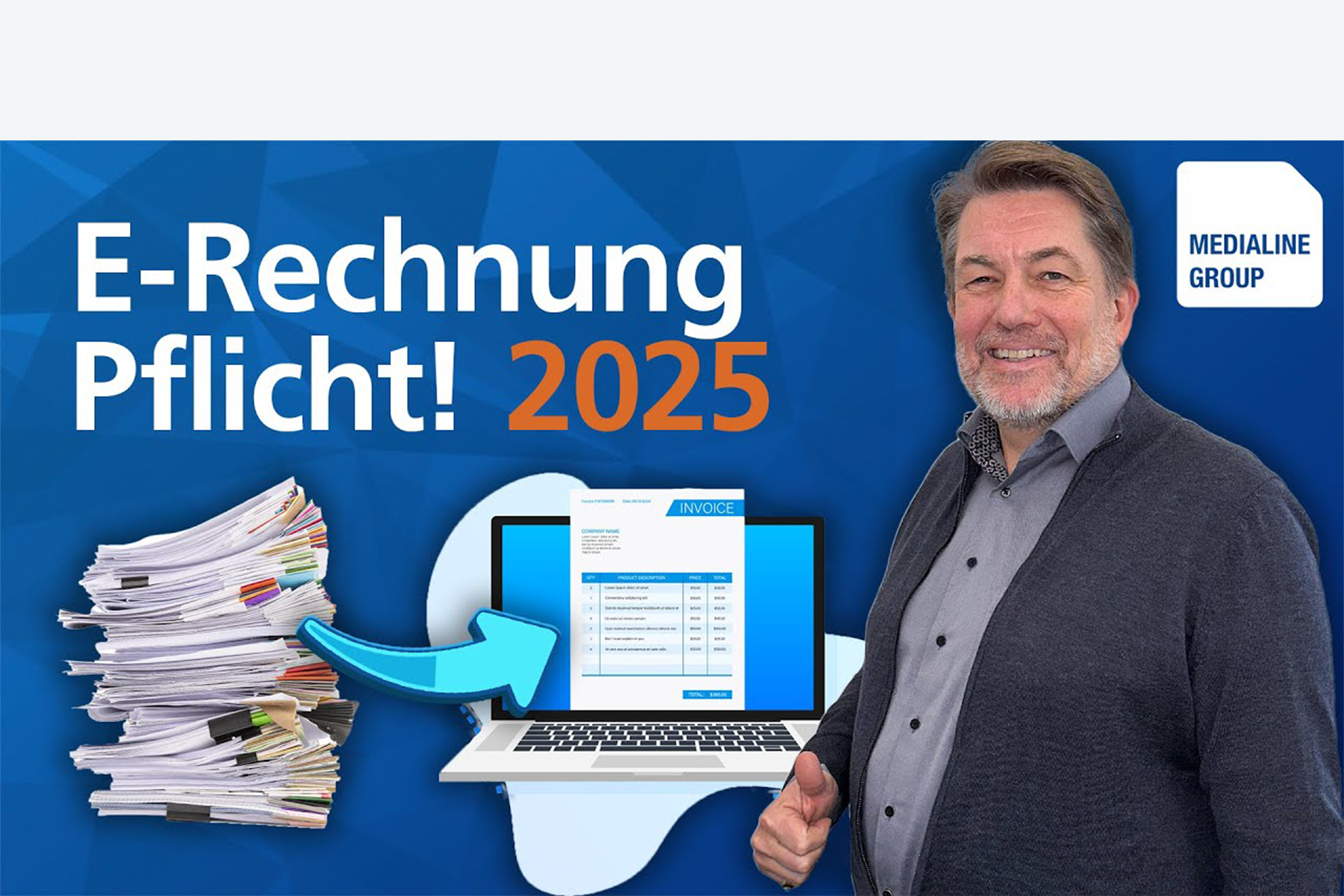 E-Rechnung ab 2025 Pflicht: So setzt du sie Last Minute um