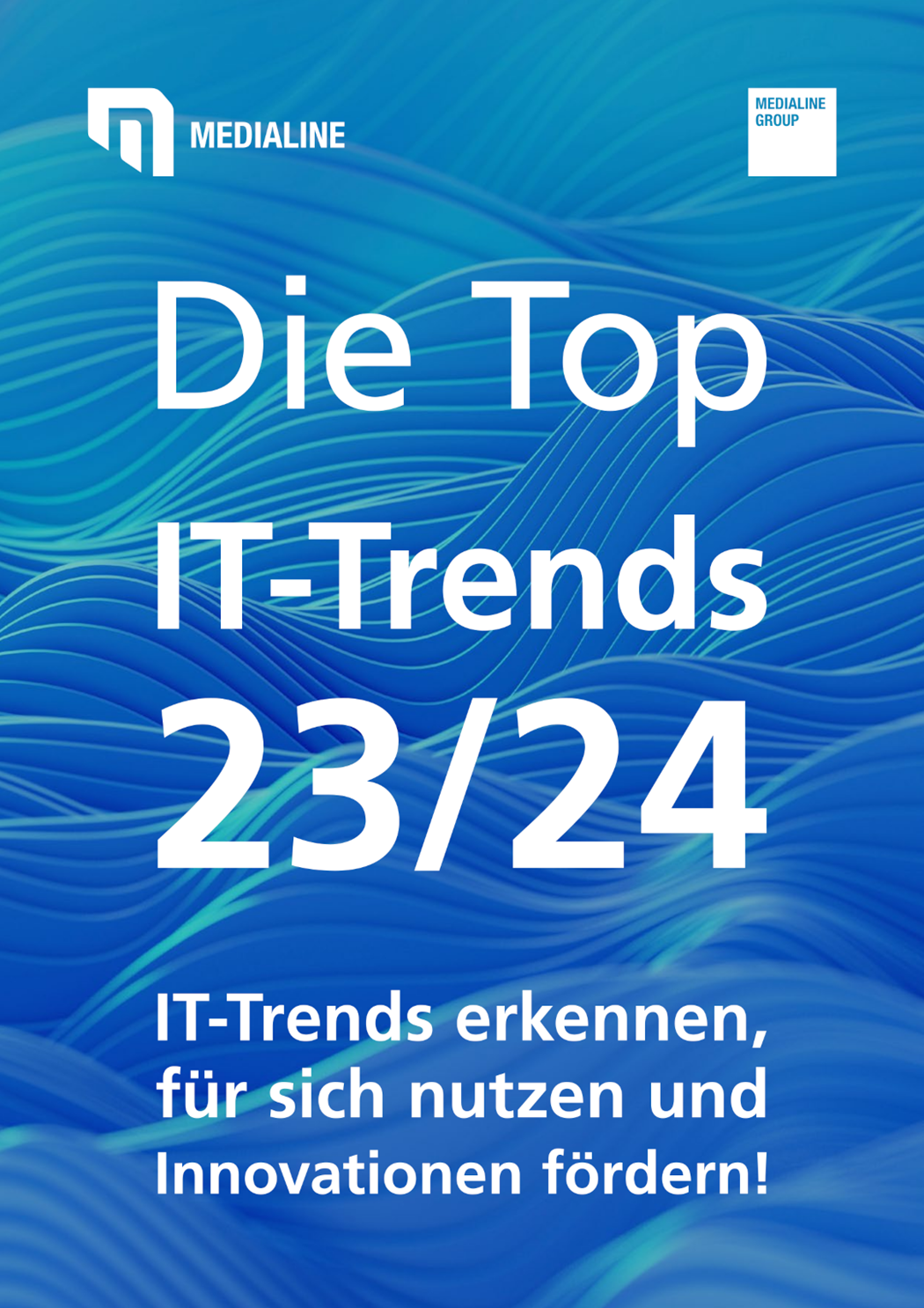 Welche IT-Trends werden 2023 & 2024 für Unternehmen entscheiden sein? Antworten liefert das Whitepaper "Die TOP IT-Trends 23/24"der Medialine AG.