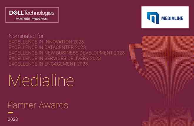 Nominierungen von Medialine für den Dell Technologies Partner Award